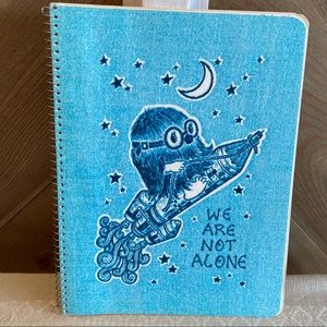 Vintage Touchables 1 Subject Theme Notebook”We Are Not Alone” 1970s